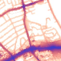 Daytime road noise heatmap for TW8 9PN