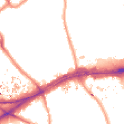 Night-time road noise heatmap for TW8 9PP