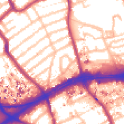 Daytime road noise heatmap for TW8 9PT