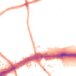 Night-time road noise heatmap for TW8 9QB