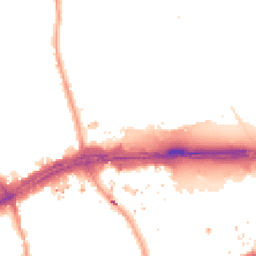 Night-time road noise heatmap for TW8 9QH