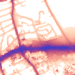 Daytime road noise heatmap for TW8 9QQ