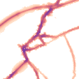 Night-time road noise heatmap for TW9 1AB