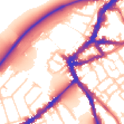 Daytime road noise heatmap for TW9 1AF