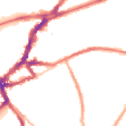 Night-time road noise heatmap for TW9 1AJ