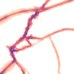 Night-time road noise heatmap for TW9 1AS