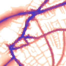 Daytime road noise heatmap for TW9 1AX