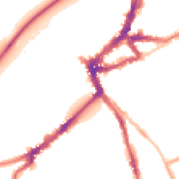 Night-time road noise heatmap for TW9 1EL