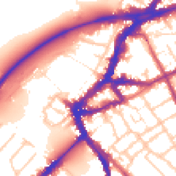 Daytime road noise heatmap for TW9 1HH