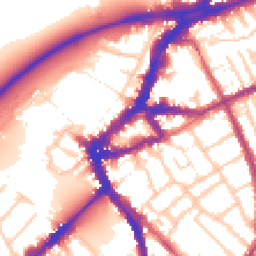 Daytime road noise heatmap for TW9 1JL