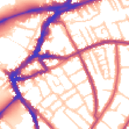 Daytime road noise heatmap for TW9 1LW