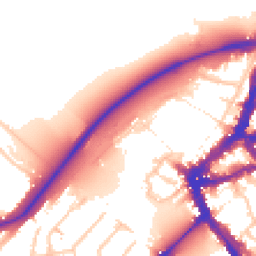 Daytime road noise heatmap for TW9 1PG
