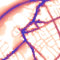 Daytime road noise heatmap for TW9 1RU