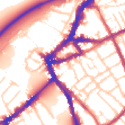 Daytime road noise heatmap for TW9 1RW