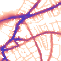 Daytime road noise heatmap for TW9 1UA