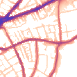 Daytime road noise heatmap for TW9 1UU
