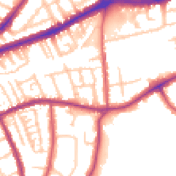 Daytime road noise heatmap for TW9 1XP
