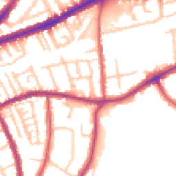 Daytime road noise heatmap for TW9 1XU