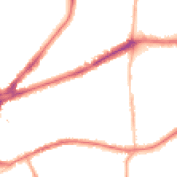 Night-time road noise heatmap for TW9 2JP