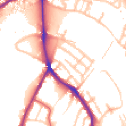 Daytime road noise heatmap for TW9 3BS