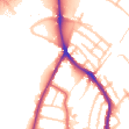 Daytime road noise heatmap for TW9 3DX
