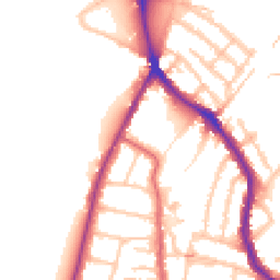 Daytime road noise heatmap for TW9 3HL