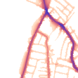 Daytime road noise heatmap for TW9 3HP