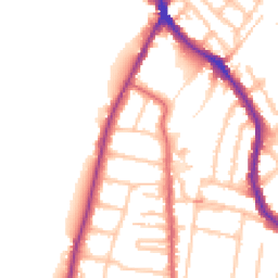 Daytime road noise heatmap for TW9 3HR