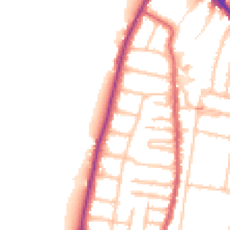 Daytime road noise heatmap for TW9 3LF