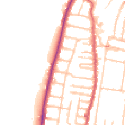 Daytime road noise heatmap for TW9 3LH