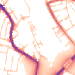Daytime road noise heatmap for TW9 4AF