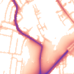 Daytime road noise heatmap for TW9 4EP