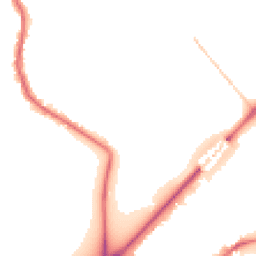 Night-time road noise heatmap for TW9 4ET