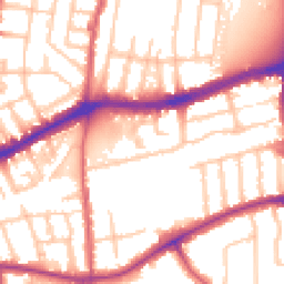 Daytime road noise heatmap for TW9 4FG