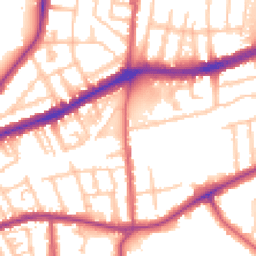 Daytime road noise heatmap for TW9 4QE