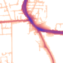 Daytime road noise heatmap for UB10 0AF