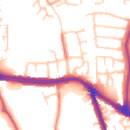 Daytime road noise heatmap for UB10 0AY