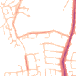 Daytime road noise heatmap for UB10 0BT