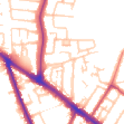 Daytime road noise heatmap for UB10 0BY
