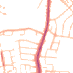 Daytime road noise heatmap for UB10 0BZ