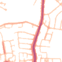Daytime road noise heatmap for UB10 0DA