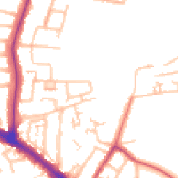 Daytime road noise heatmap for UB10 0DQ