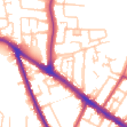 Daytime road noise heatmap for UB10 0EB