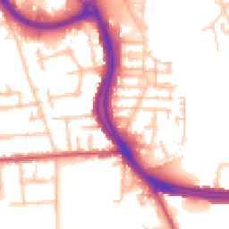 Daytime road noise heatmap for UB10 0FQ