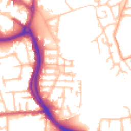 Daytime road noise heatmap for UB10 0GD