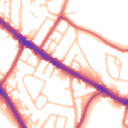 Daytime road noise heatmap for UB10 0NB