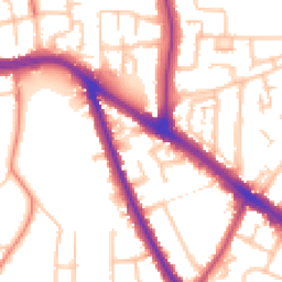 Daytime road noise heatmap for UB10 0PJ