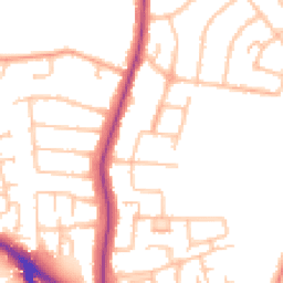 Daytime road noise heatmap for UB10 0SD