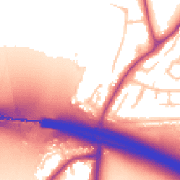 Daytime road noise heatmap for UB10 8AF