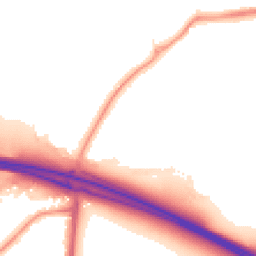 Night-time road noise heatmap for UB10 8EH